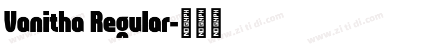 Vanitha Regular字体转换